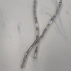 Simply Vera Vera Wang Sterling Silver White Sapphire Necklace